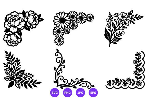 Floral Corner Ornaments Black White: A Designer's Real-World Review