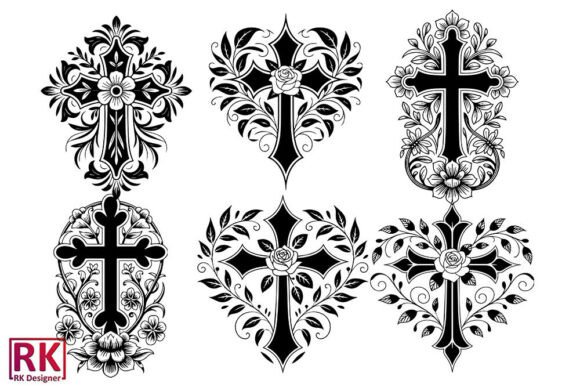 Floral Faith Cross Vector Bundle Review