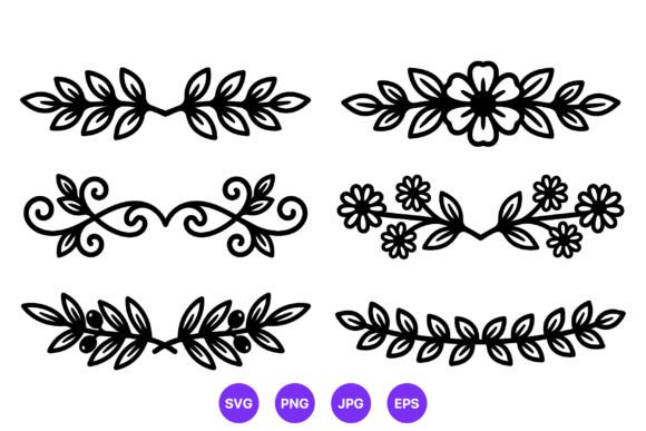 Floral Leafy Ornaments Borders Vector Review