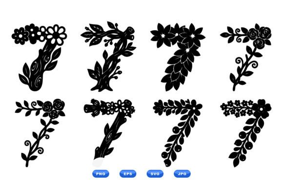 Floral Number Seven SVGs: A Designer's Review