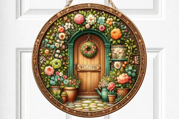Floral Welcome Entry Sign Door Sign Review