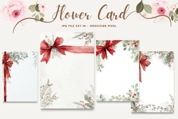 Flower Card Floral Greeting Postcard_17 Embroidery Review