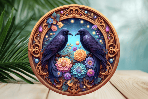 Mystical Night Raven Floral Door Sign Review