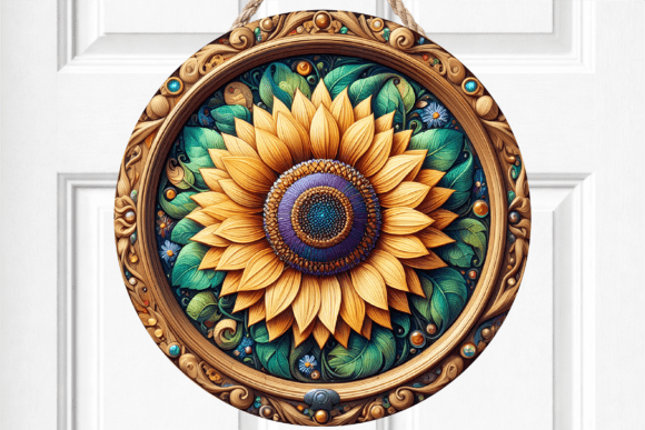 Rustic Floral Boho Sunflower Door Sign Review