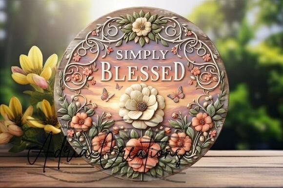 Simply Blessed Floral Door Sign, Coaster Review